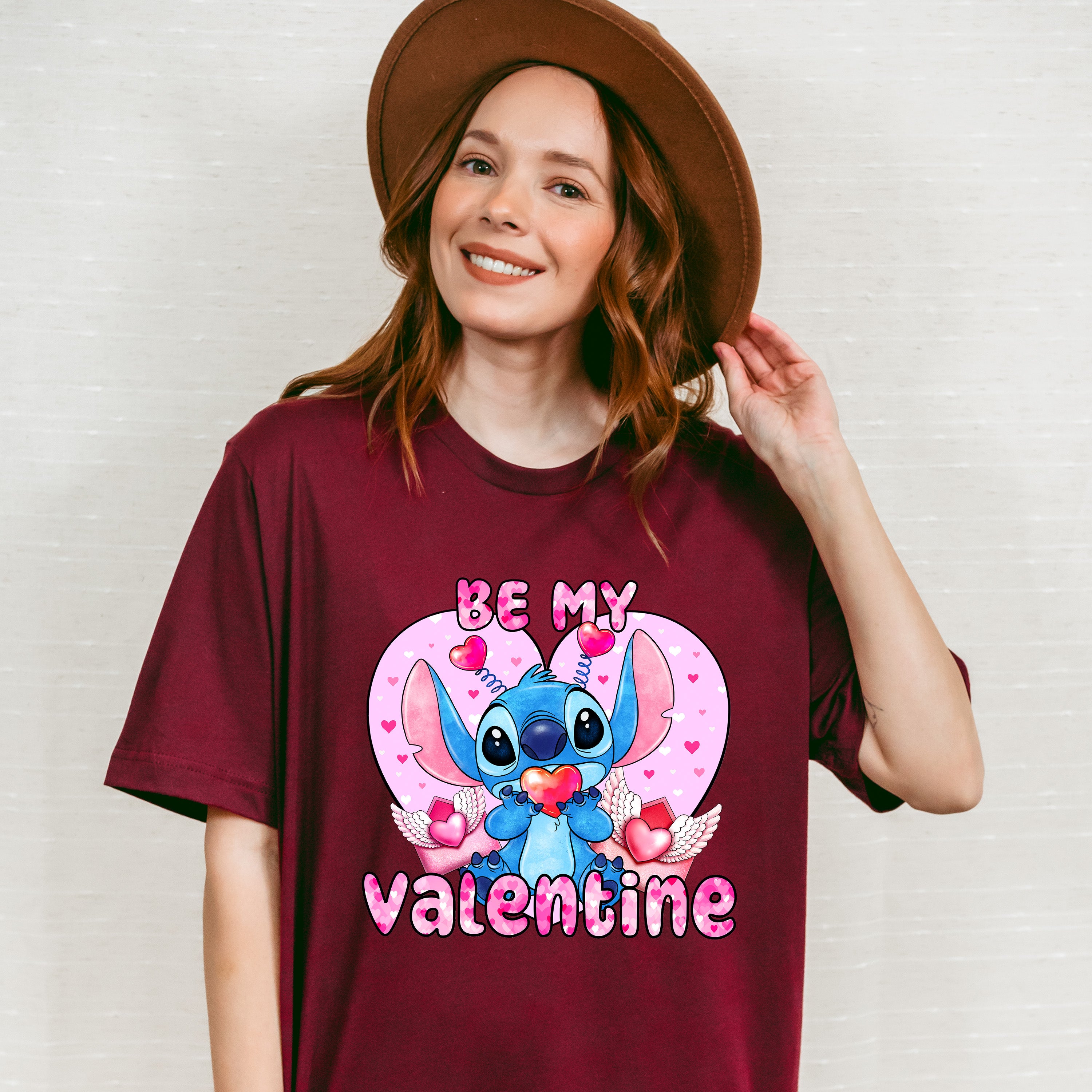 Be My Valentine Stitch - Valentine's Day Unisex Crewneck T-Shirt Sweatshirt Hoodie