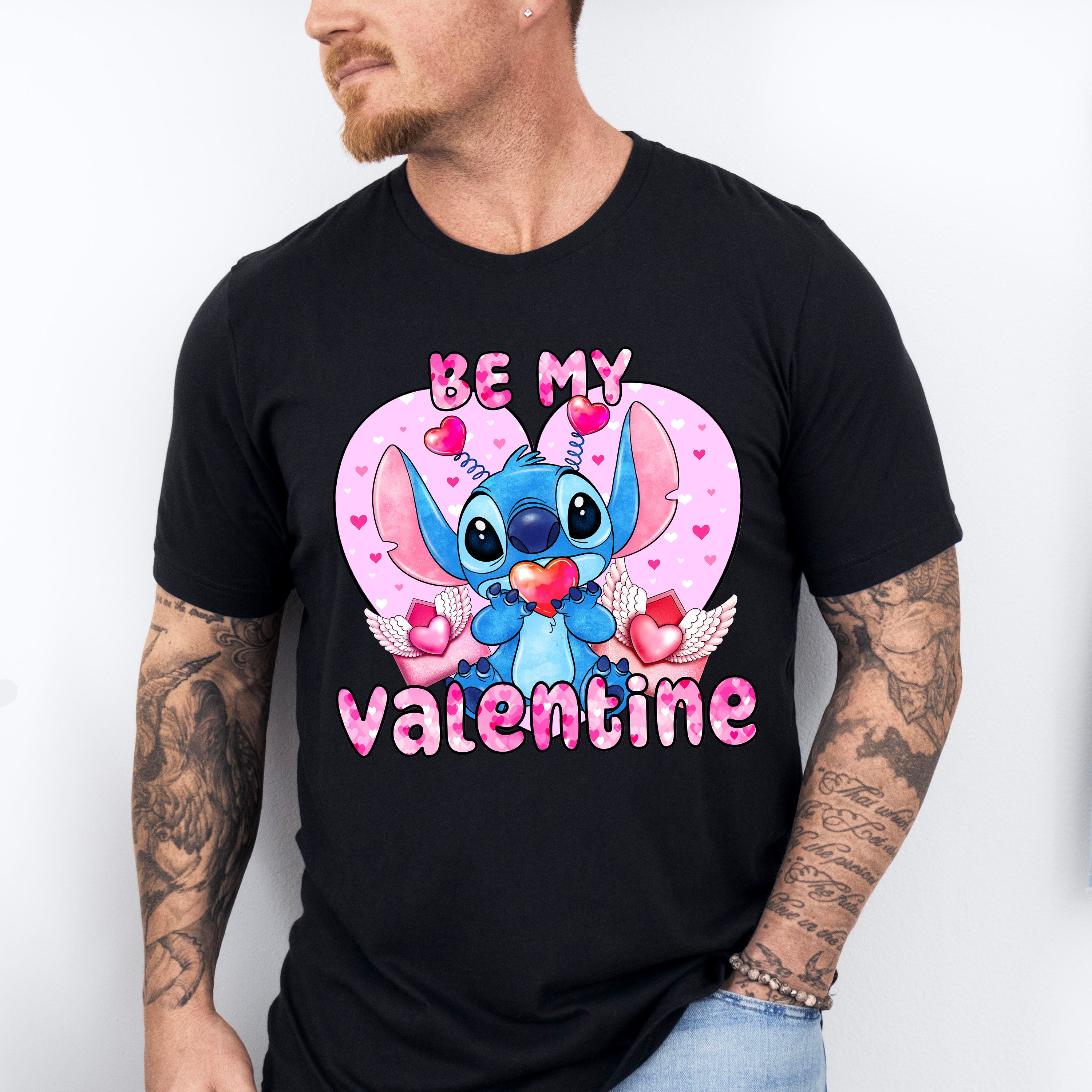 Be My Valentine Stitch - Valentine's Day Unisex Crewneck T-Shirt Sweatshirt Hoodie