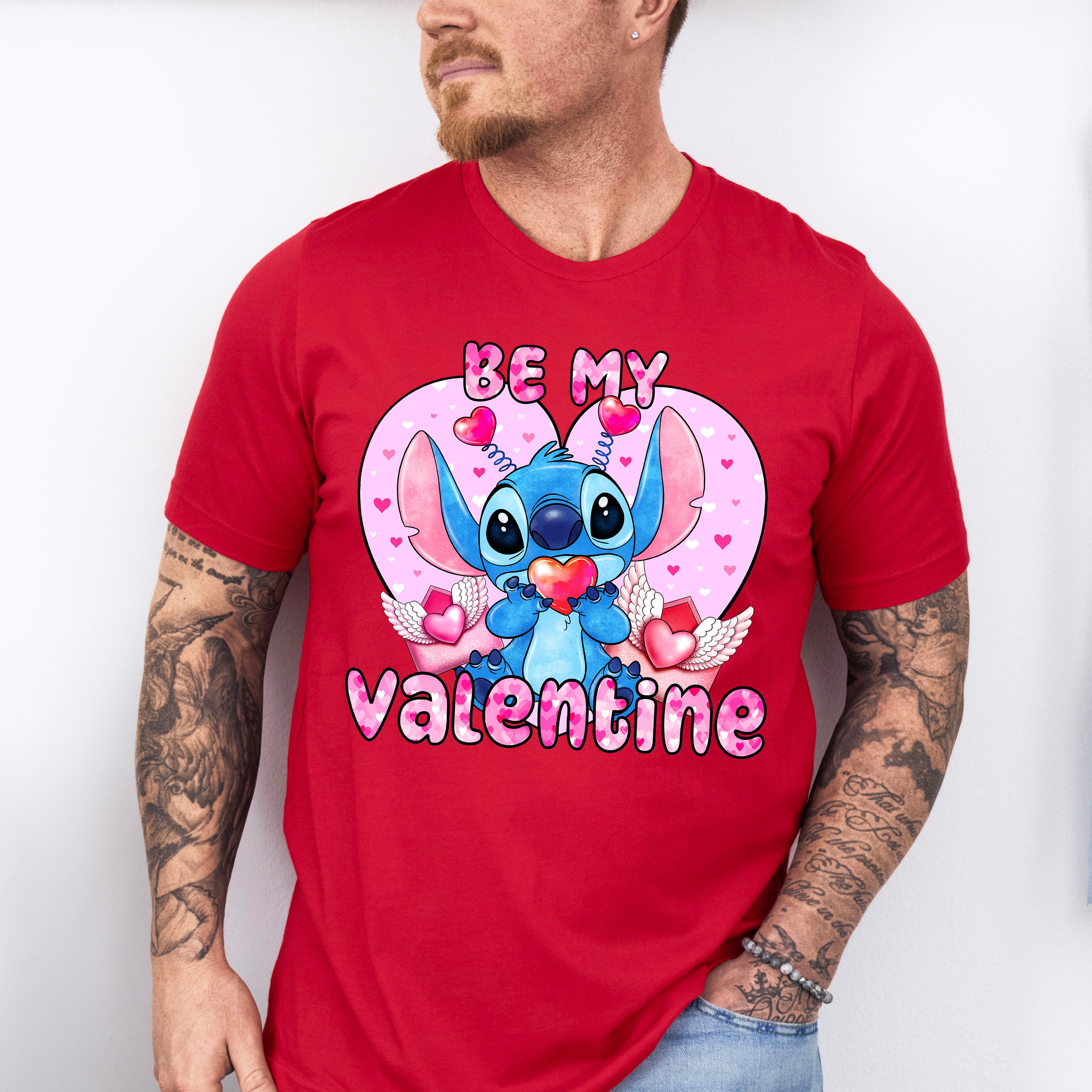 Be My Valentine Stitch - Valentine's Day Unisex Crewneck T-Shirt Sweatshirt Hoodie