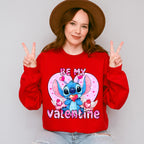 Be My Valentine Stitch - Valentine's Day Unisex Crewneck T-Shirt Sweatshirt Hoodie