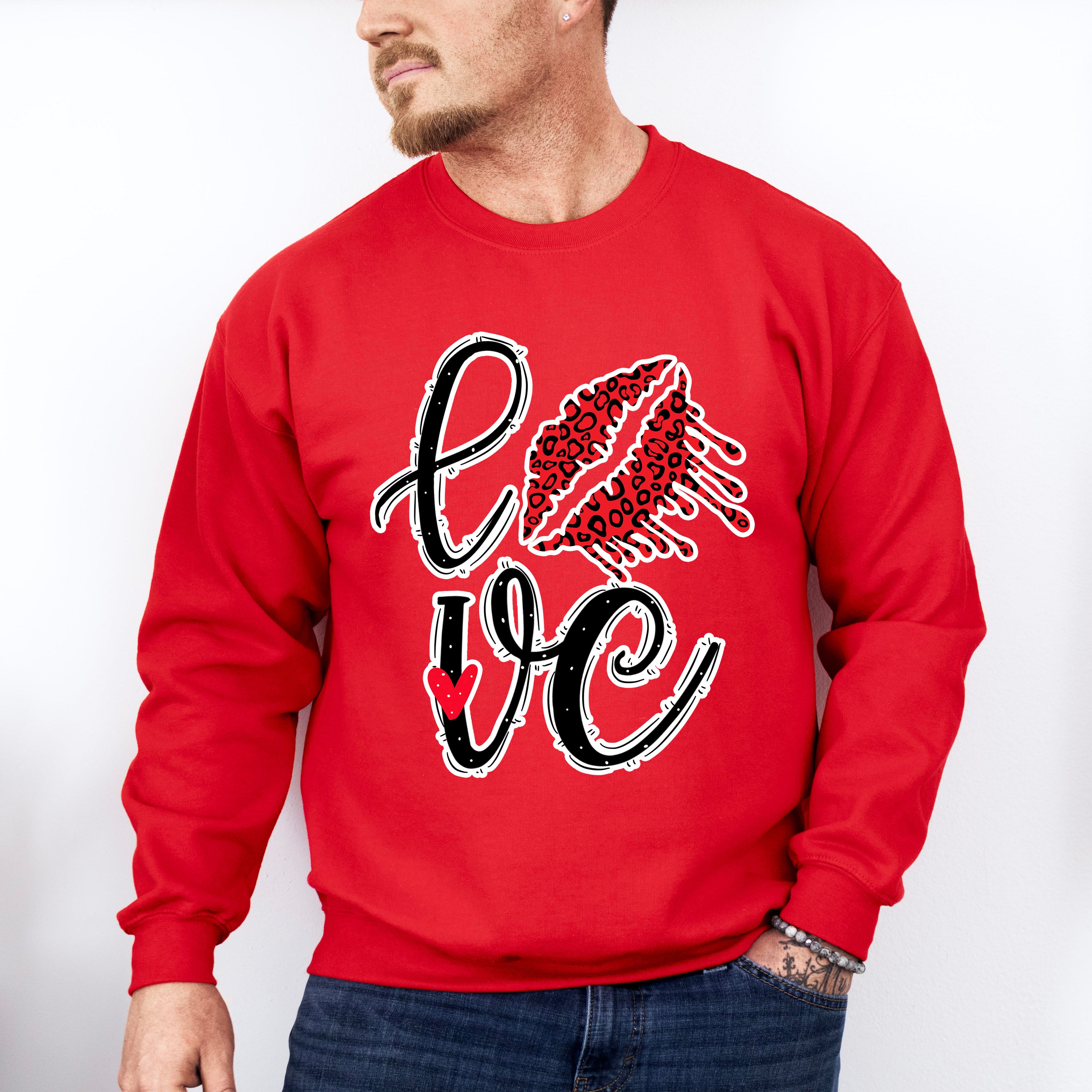 Love Lipstick Print - Valentine's Day Unisex Crewneck T-Shirt Sweatshirt Hoodie