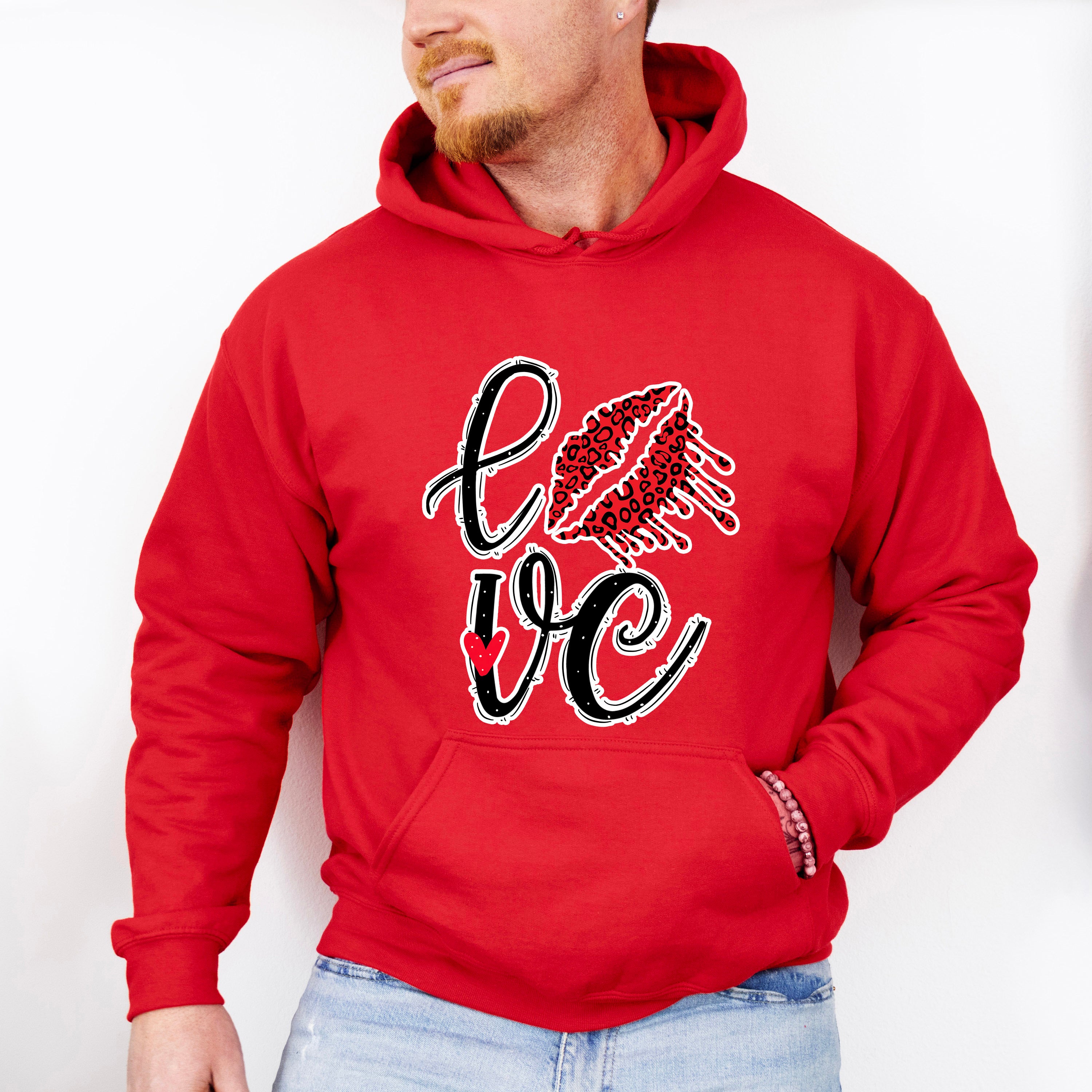 Love Lipstick Print - Valentine's Day Unisex Crewneck T-Shirt Sweatshirt Hoodie