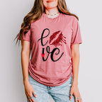 Love Lipstick Print - Valentine's Day Unisex Crewneck T-Shirt Sweatshirt Hoodie