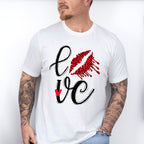 Love Lipstick Print - Valentine's Day Unisex Crewneck T-Shirt Sweatshirt Hoodie
