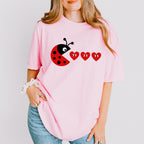 Ladybug Pacman Design - Valentine's Day Unisex Crewneck T-Shirt Sweatshirt Hoodie