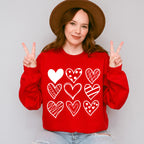 B&W Hearts - Valentine's Day Unisex Crewneck T-Shirt Sweatshirt Hoodie