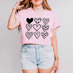 B&W Hearts - Valentine's Day Unisex Crewneck T-Shirt Sweatshirt Hoodie