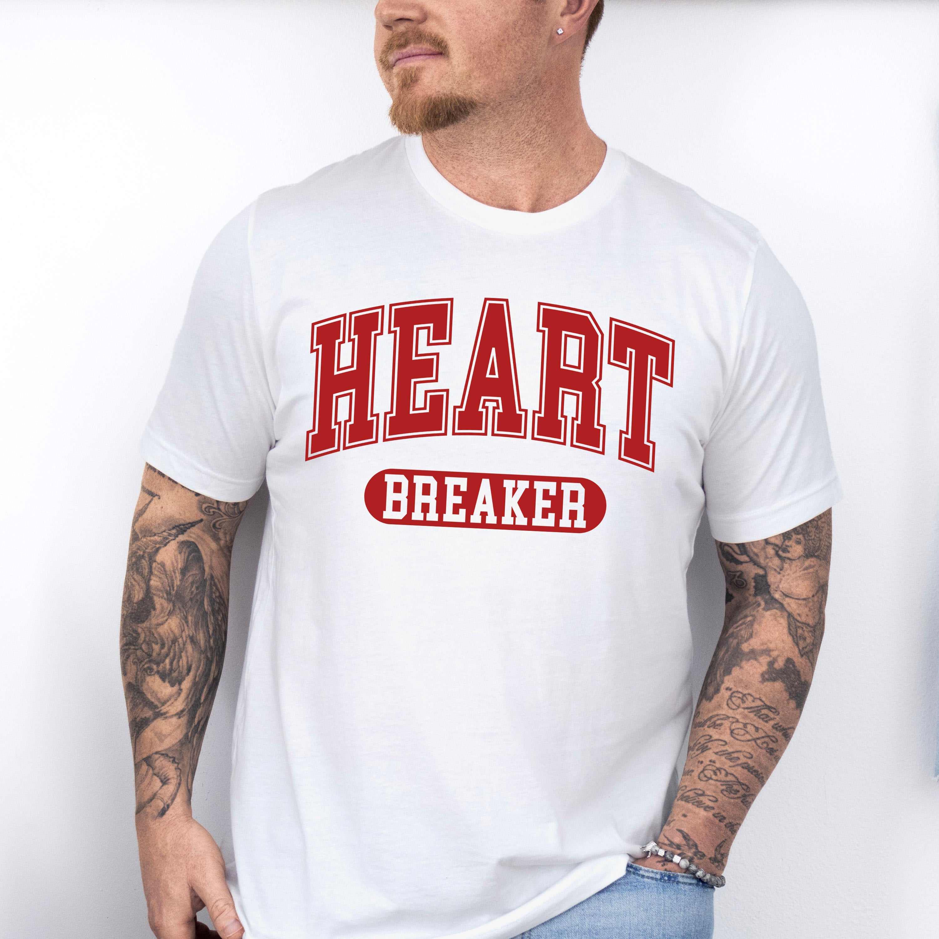Heartbreaker Red Design - Valentine's Day Unisex Crewneck T-Shirt Sweatshirt Hoodie