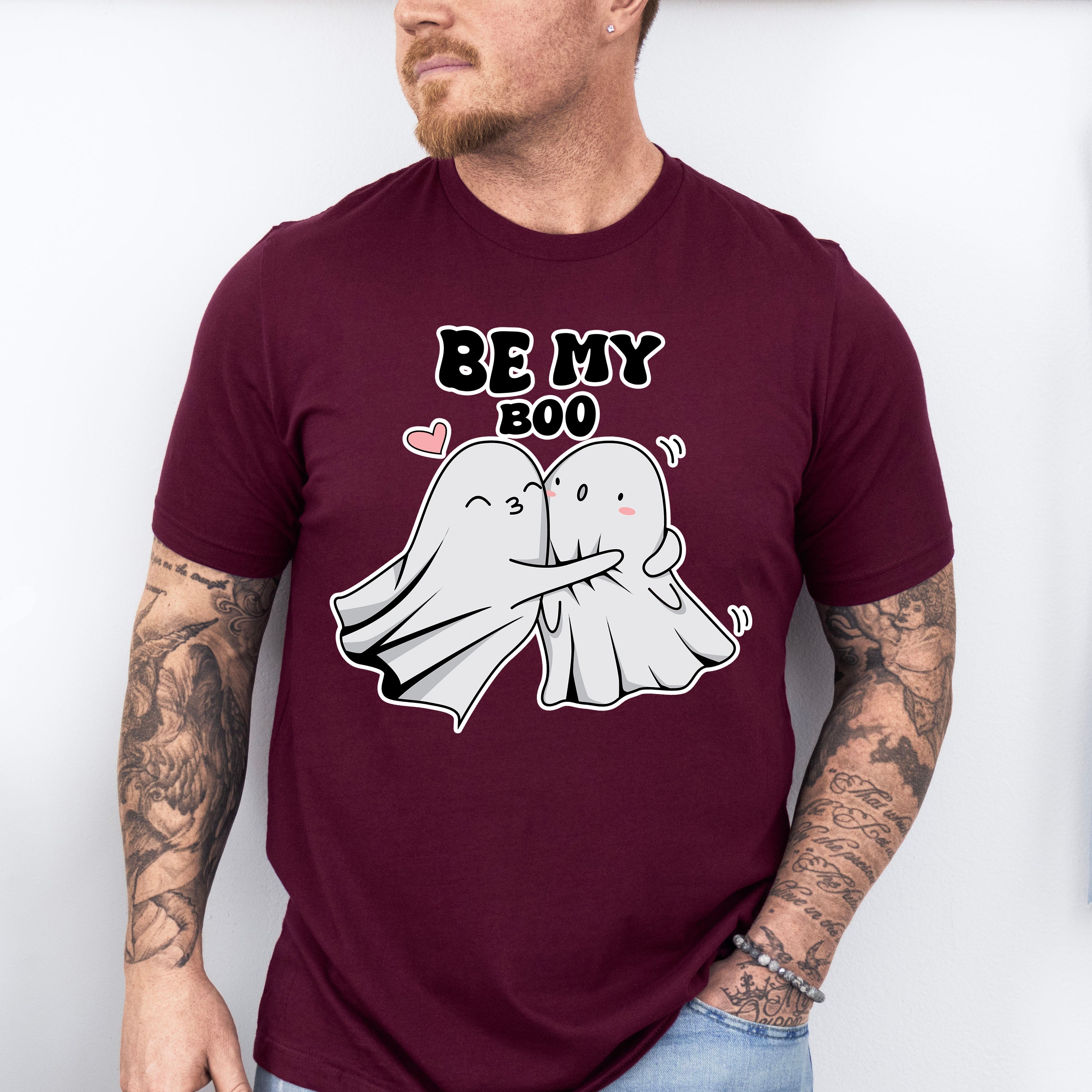 Be My Boo Ghosts Hugging - Valentine's Day Unisex Crewneck T-Shirt Sweatshirt Hoodie