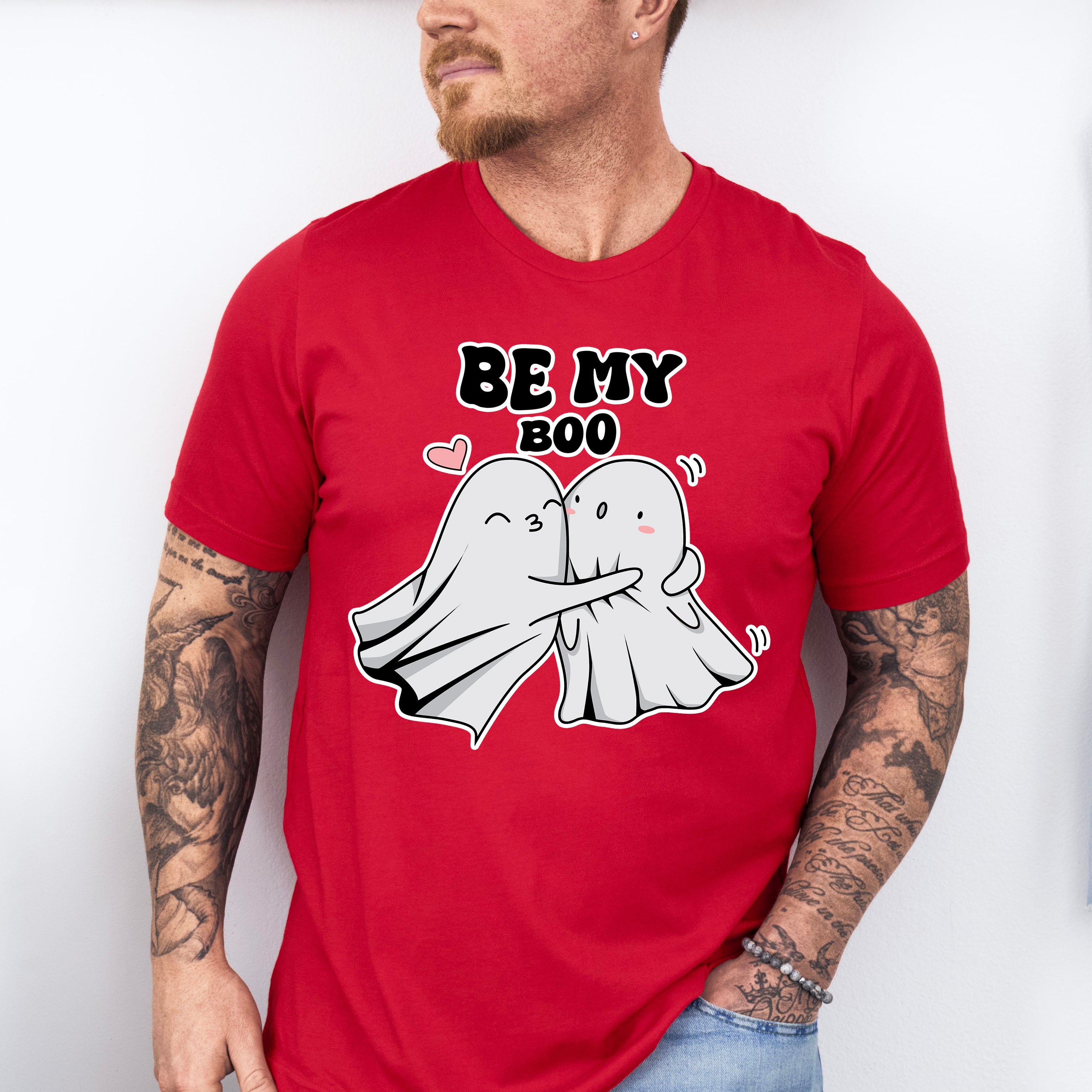 Be My Boo Ghosts Hugging - Valentine's Day Unisex Crewneck T-Shirt Sweatshirt Hoodie