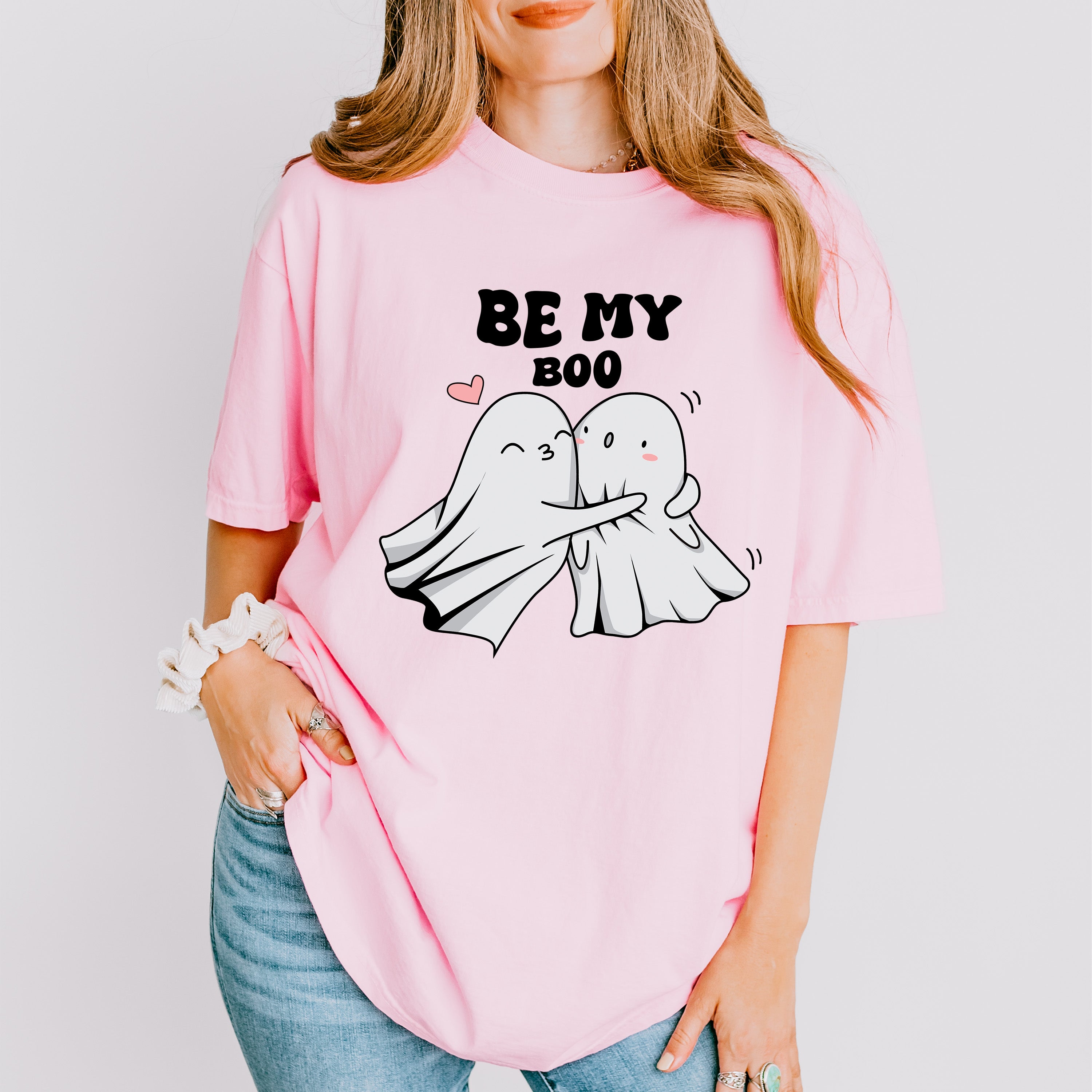Be My Boo Ghosts Hugging - Valentine's Day Unisex Crewneck T-Shirt Sweatshirt Hoodie