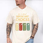 Life Is About Important Choices - Golf Unisex Crewneck T-Shirt Sweatshirt Hoodie