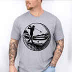 Golf Swing B&W Design - Golf Unisex Crewneck T-Shirt Sweatshirt Hoodie