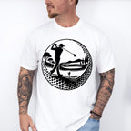 Golf Swing B&W Design - Golf Unisex Crewneck T-Shirt Sweatshirt Hoodie