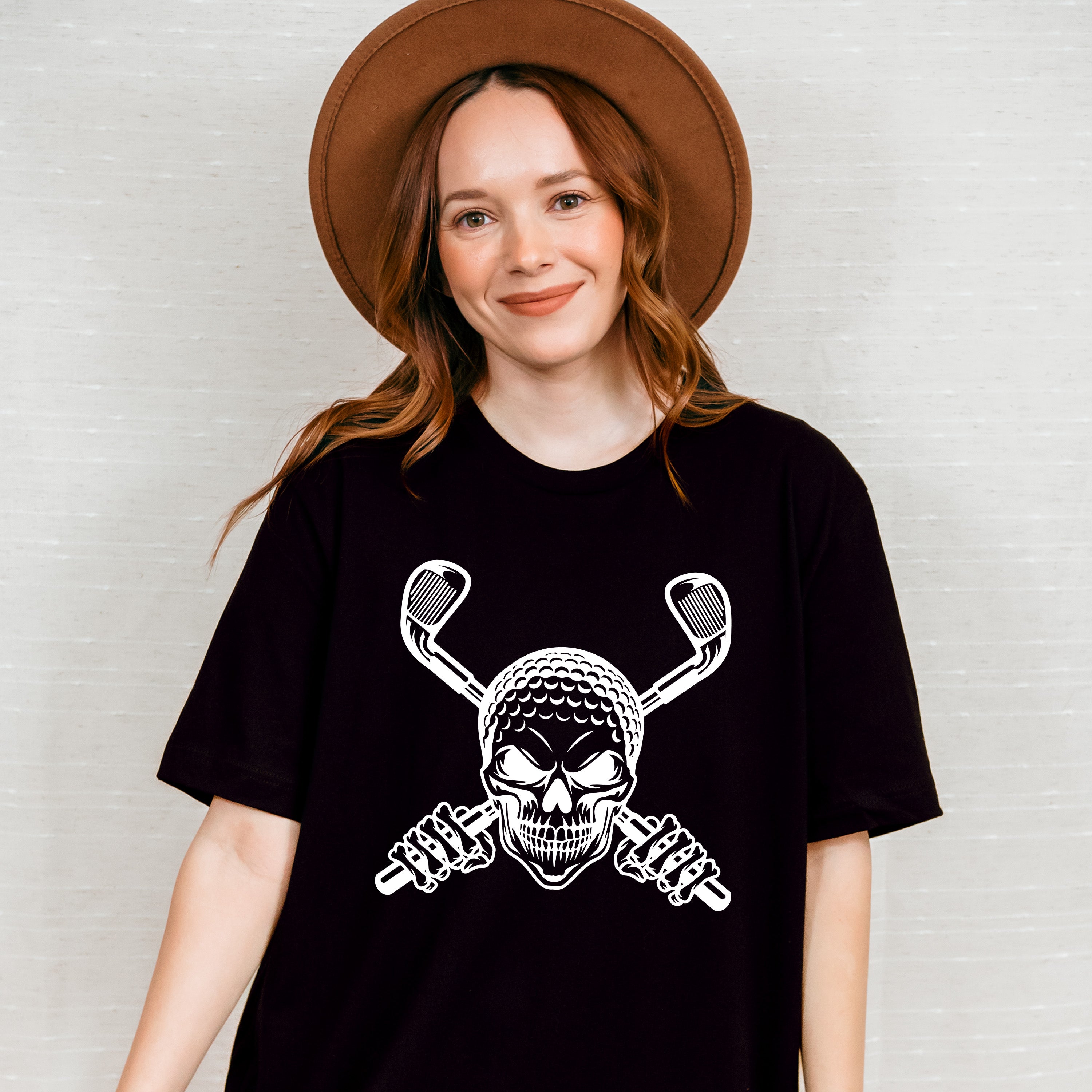 Skull Design - Golf Unisex Crewneck T-Shirt Sweatshirt Hoodie
