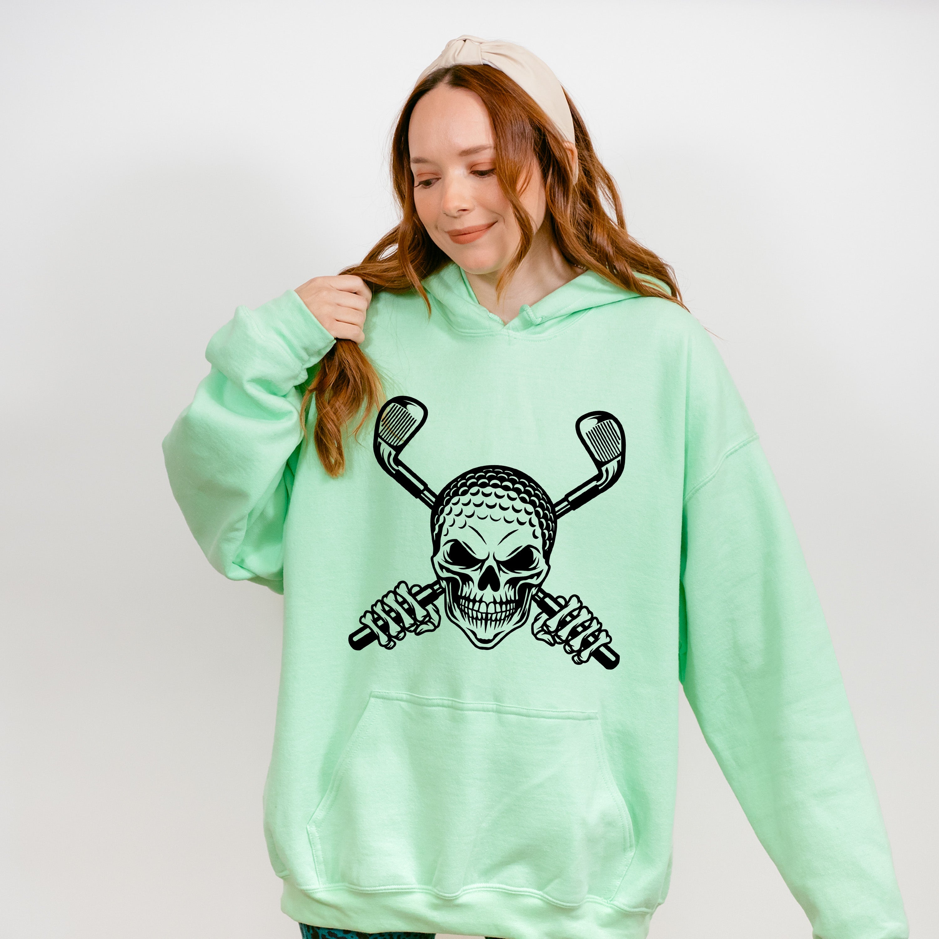 Skull Design - Golf Unisex Crewneck T-Shirt Sweatshirt Hoodie
