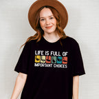Life Is Full Of Important Choices Golf Club - Golf Unisex Crewneck T-Shirt Sweatshirt Hoodie