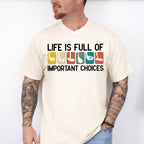 Life Is Full Of Important Choices Golf Club - Golf Unisex Crewneck T-Shirt Sweatshirt Hoodie