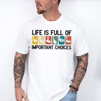 Life Is Full Of Important Choices Golf Club - Golf Unisex Crewneck T-Shirt Sweatshirt Hoodie