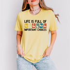 Life Is Full Of Important Choices Golf Club - Golf Unisex Crewneck T-Shirt Sweatshirt Hoodie