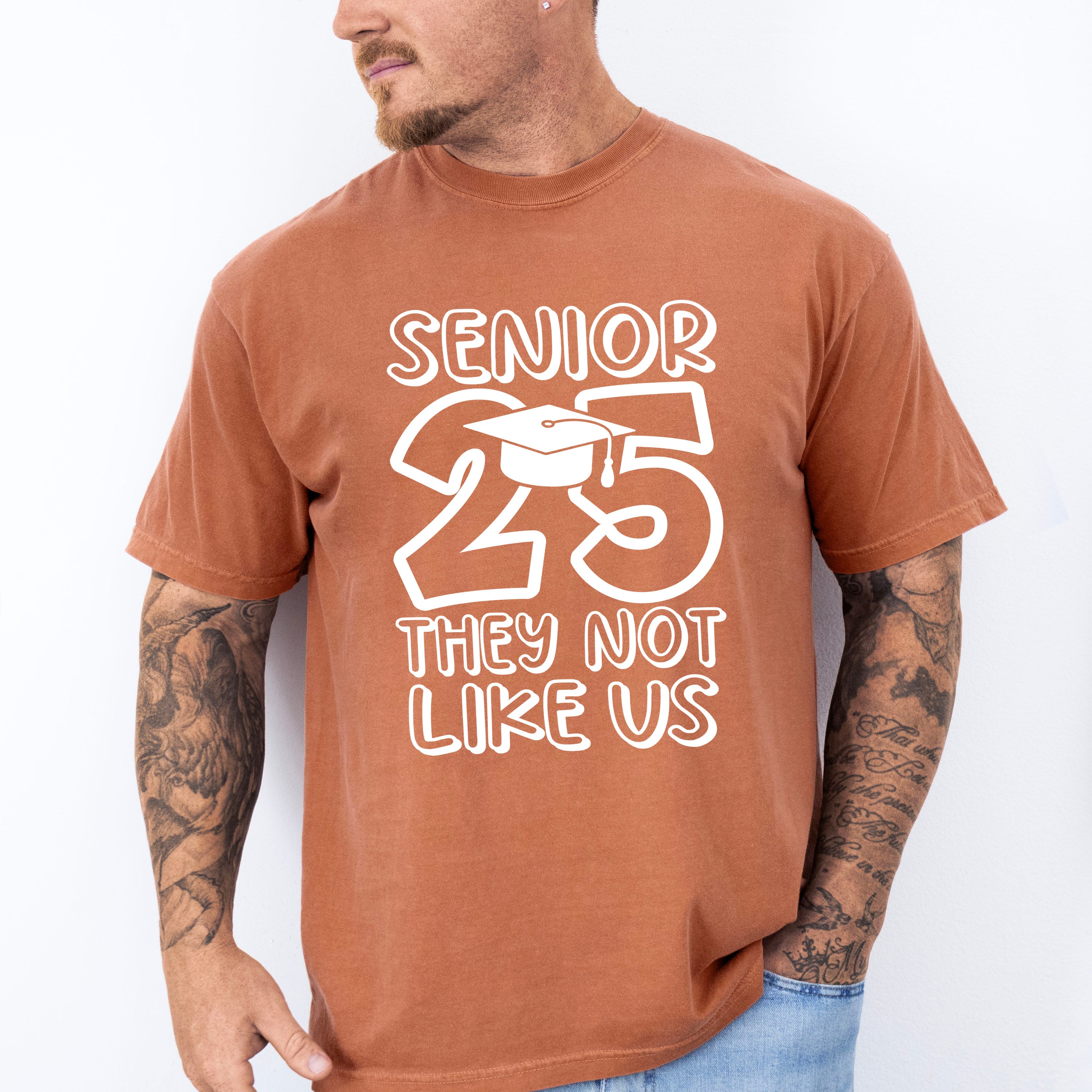 Senior 25 They Not Like Us - Graduation Unisex Crewneck T-Shirt Sweatshirt Hoodie