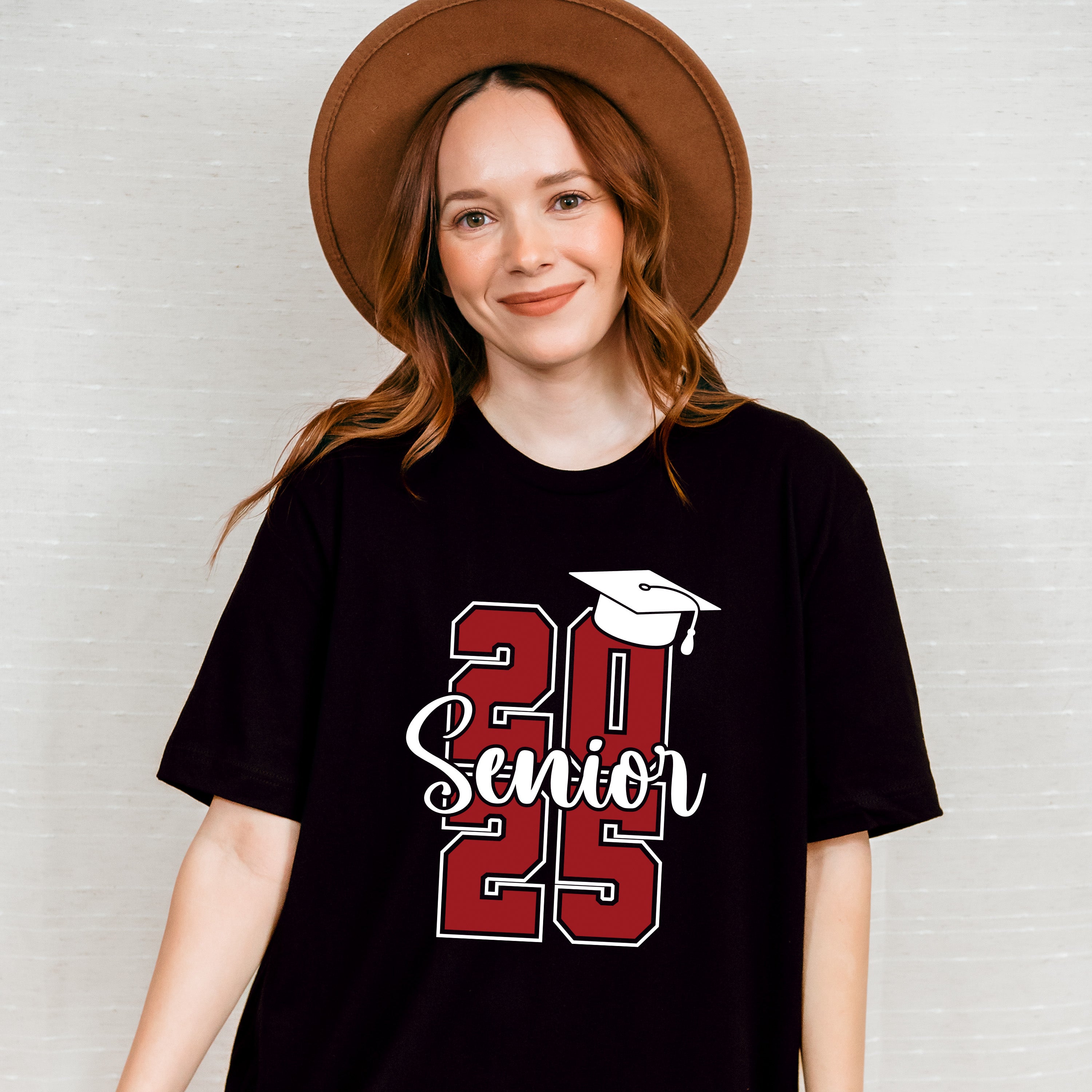 Senior 2025 B&amp;W - Graduation Unisex Crewneck T-Shirt Sweatshirt Hoodie