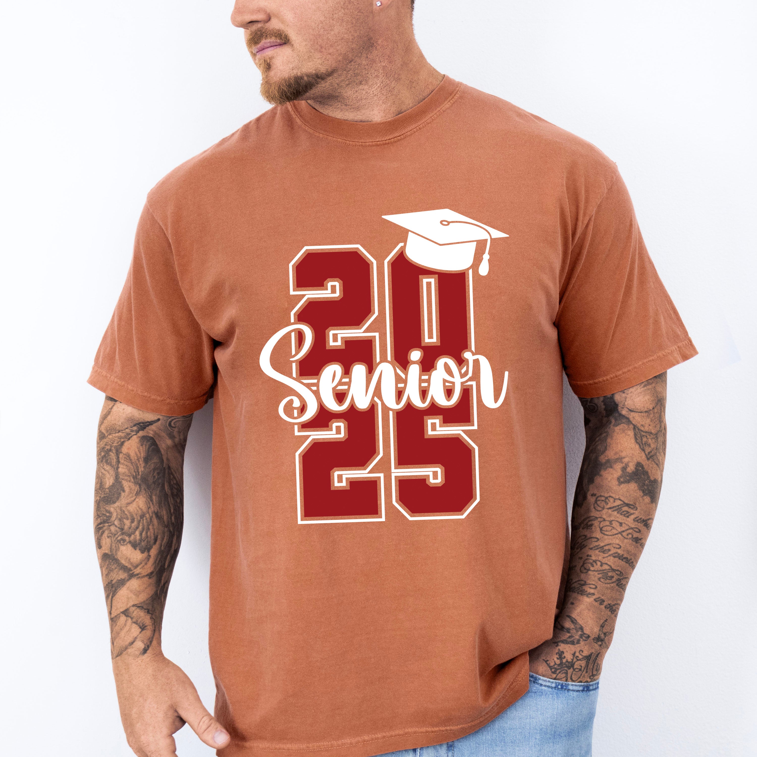 Senior 2025 B&amp;W - Graduation Unisex Crewneck T-Shirt Sweatshirt Hoodie