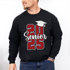 Senior 2025 B&W - Graduation Unisex Crewneck T-Shirt Sweatshirt Hoodie