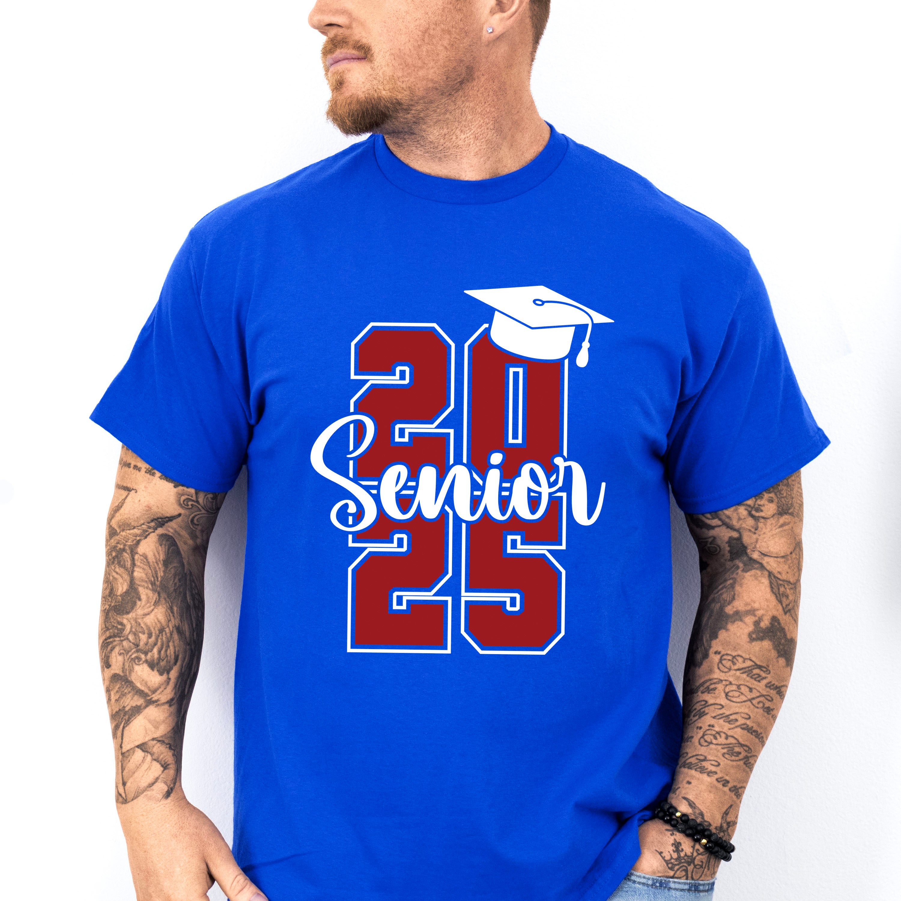 Senior 2025 B&amp;W - Graduation Unisex Crewneck T-Shirt Sweatshirt Hoodie
