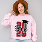 Senior 2025 B&W - Graduation Unisex Crewneck T-Shirt Sweatshirt Hoodie