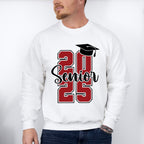 Senior 2025 B&W - Graduation Unisex Crewneck T-Shirt Sweatshirt Hoodie