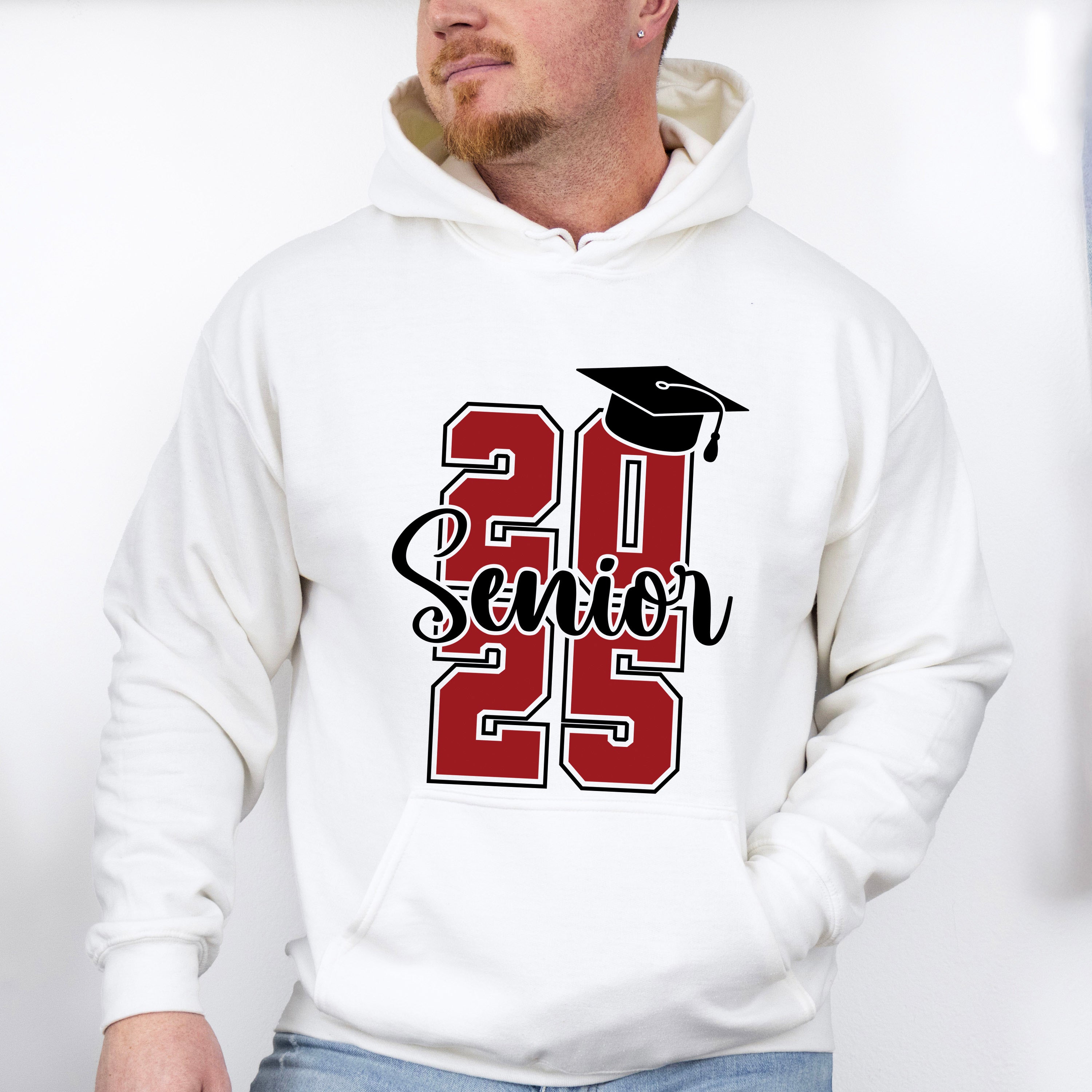 Senior 2025 B&amp;W - Graduation Unisex Crewneck T-Shirt Sweatshirt Hoodie