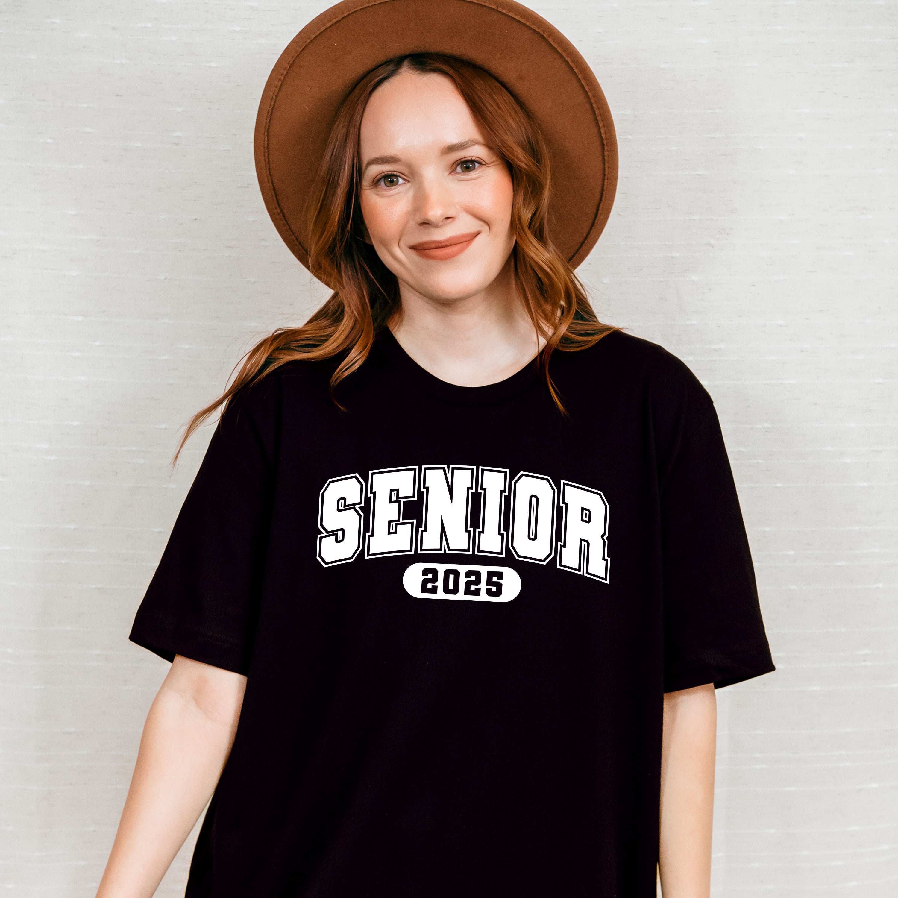 Vintage Senior 2025 B&amp;W - Graduation Unisex Crewneck T-Shirt Sweatshirt Hoodie