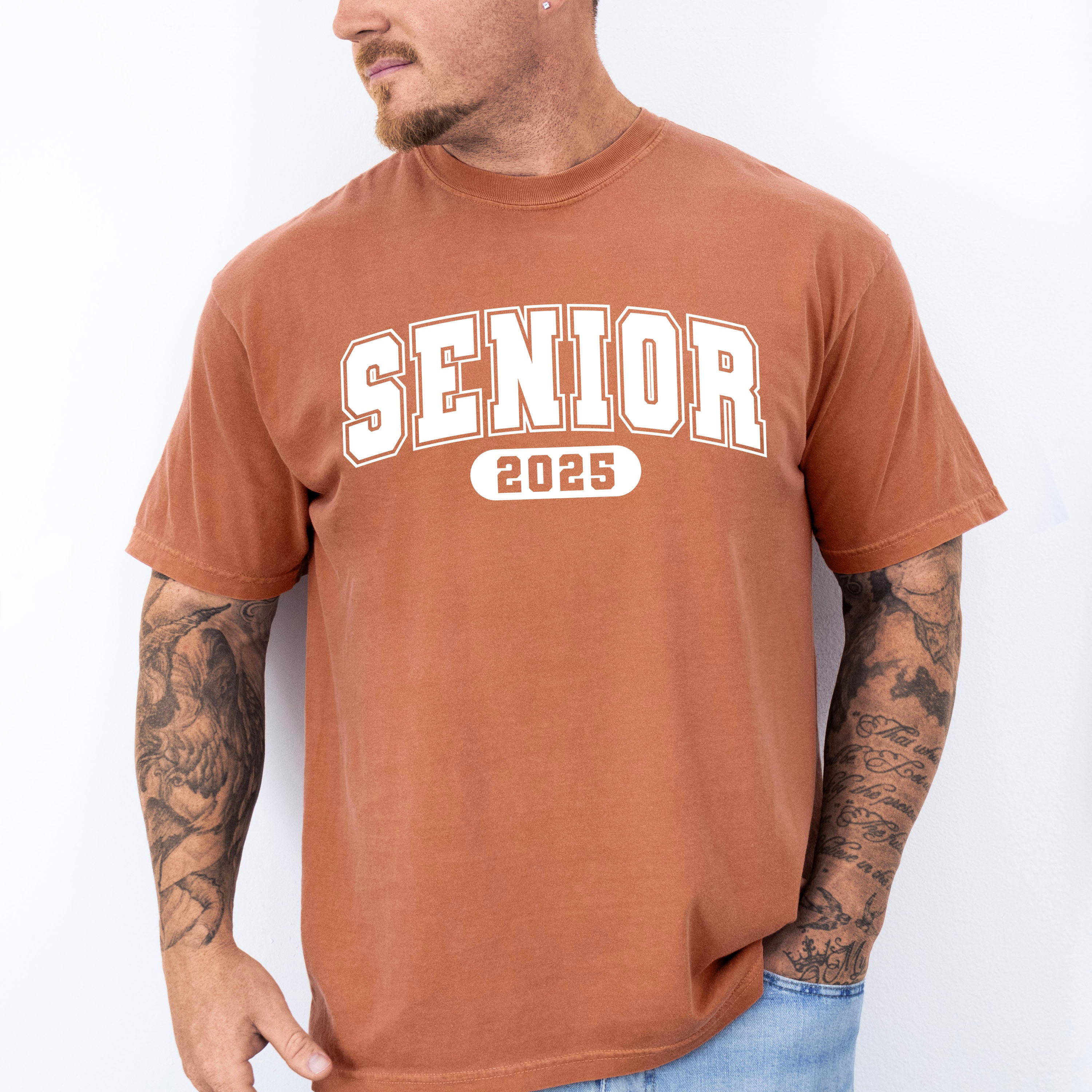 Vintage Senior 2025 B&amp;W - Graduation Unisex Crewneck T-Shirt Sweatshirt Hoodie