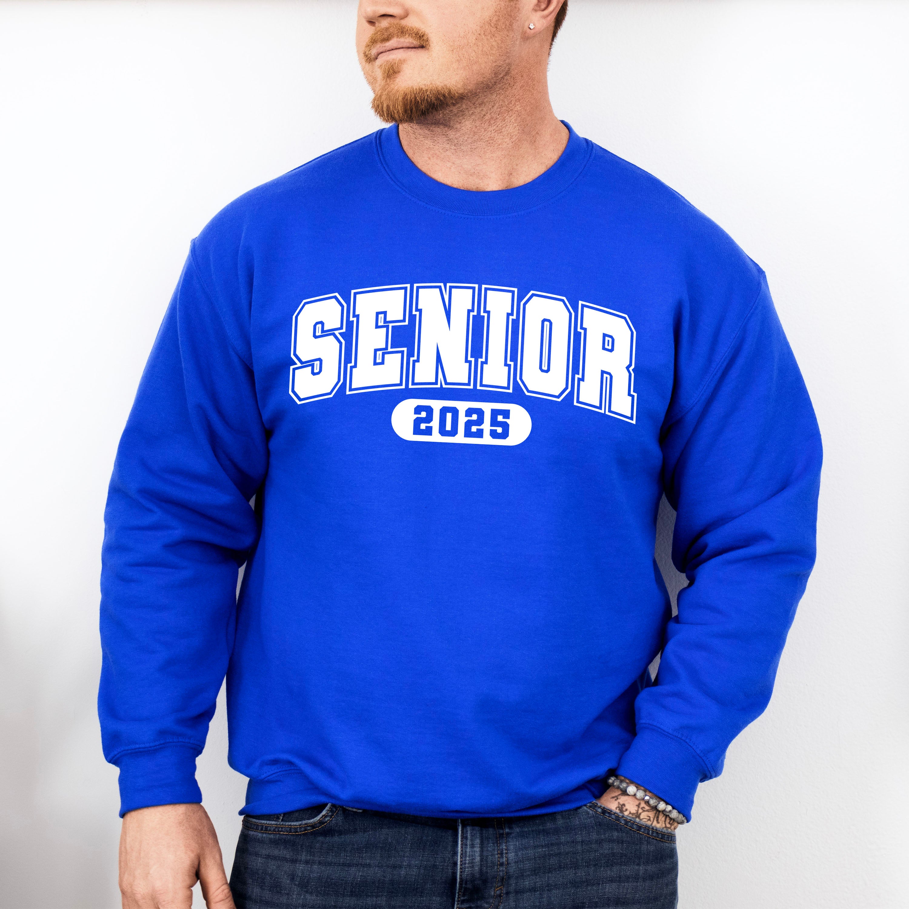 Vintage Senior 2025 B&amp;W - Graduation Unisex Crewneck T-Shirt Sweatshirt Hoodie