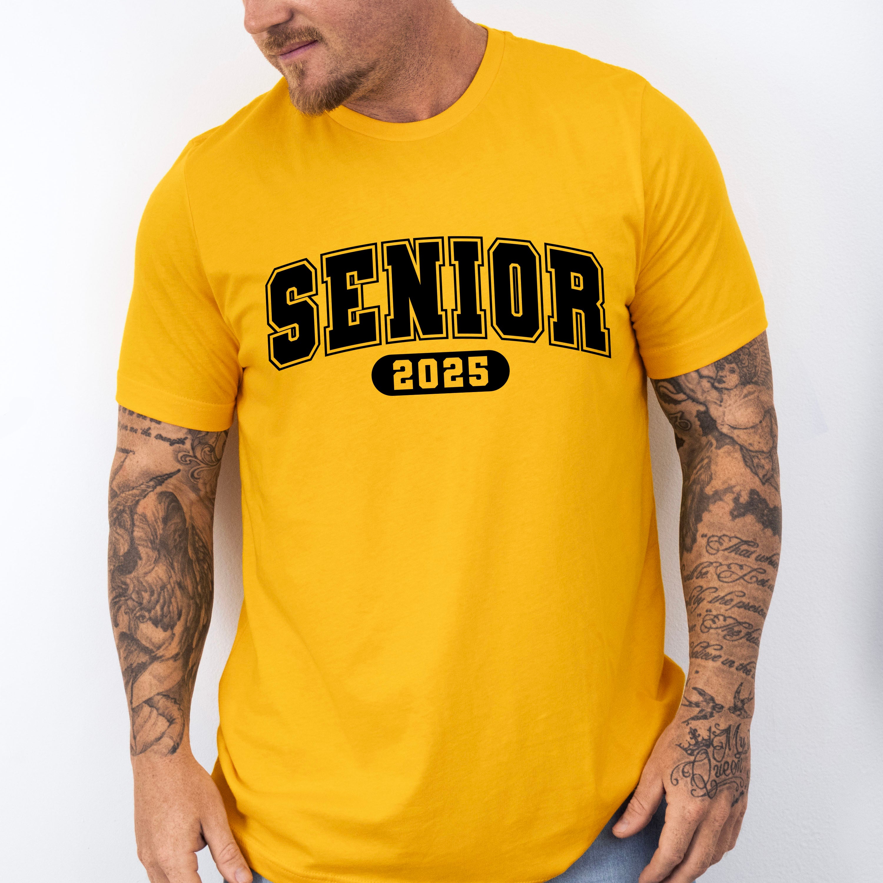 Vintage Senior 2025 B&amp;W - Graduation Unisex Crewneck T-Shirt Sweatshirt Hoodie