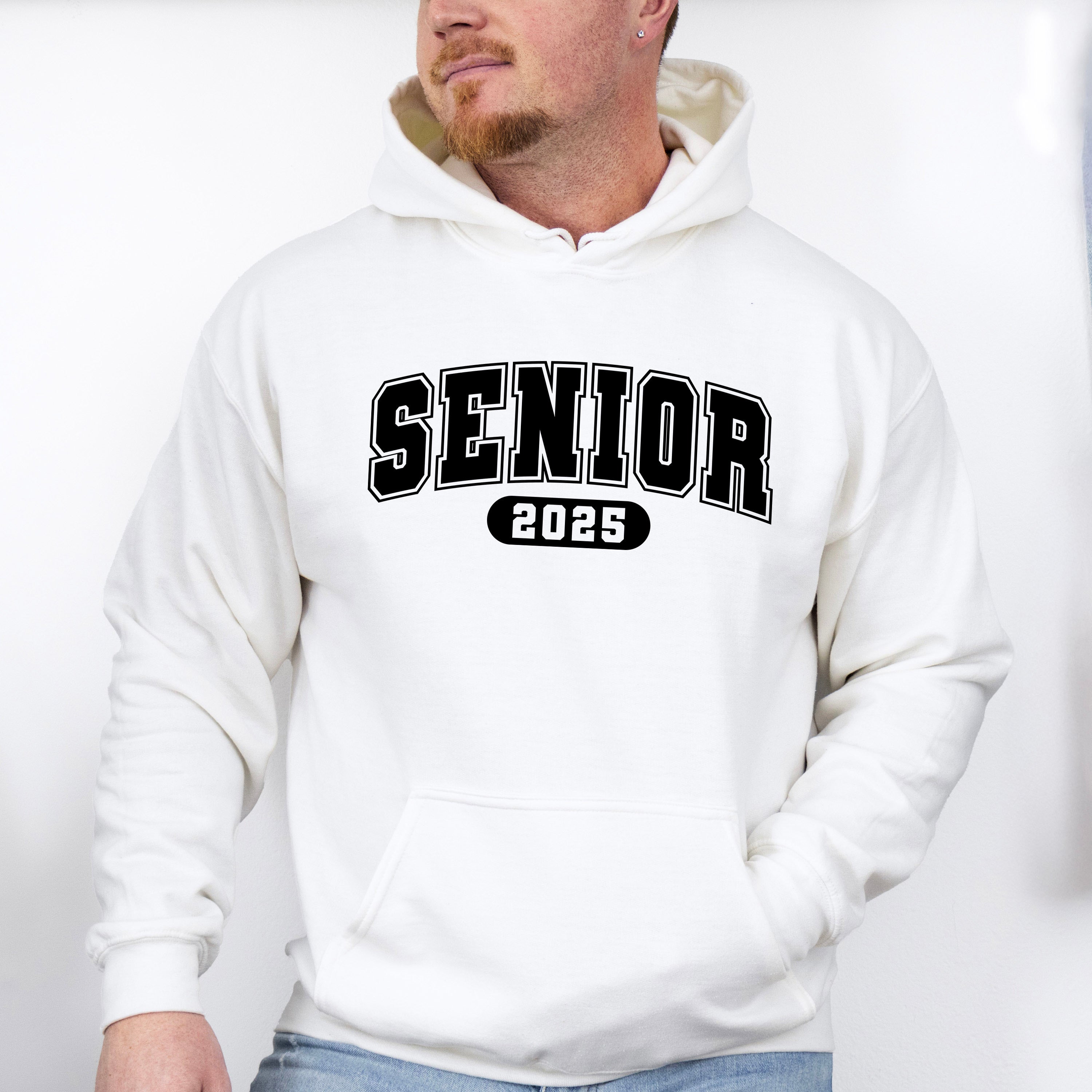 Vintage Senior 2025 B&amp;W - Graduation Unisex Crewneck T-Shirt Sweatshirt Hoodie