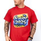 Senior 2025 Blue And Yellow - Graduation Unisex Crewneck T-Shirt Sweatshirt Hoodie