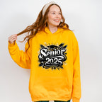 Senior 2025 Black And Yellow - Graduation Unisex Crewneck T-Shirt Sweatshirt Hoodie