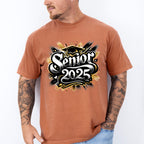 Senior 2025 Black And Yellow - Graduation Unisex Crewneck T-Shirt Sweatshirt Hoodie