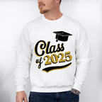 Class Of 2025 Black And Gold - Graduation Unisex Crewneck T-Shirt Sweatshirt Hoodie