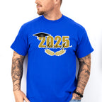 Class Of 2025 Yellow Laurel Design - Graduation Unisex Crewneck T-Shirt Sweatshirt Hoodie