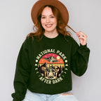 National Park After Dark Design - National Park Theme Unisex Crewneck T-Shirt Sweatshirt Hoodie