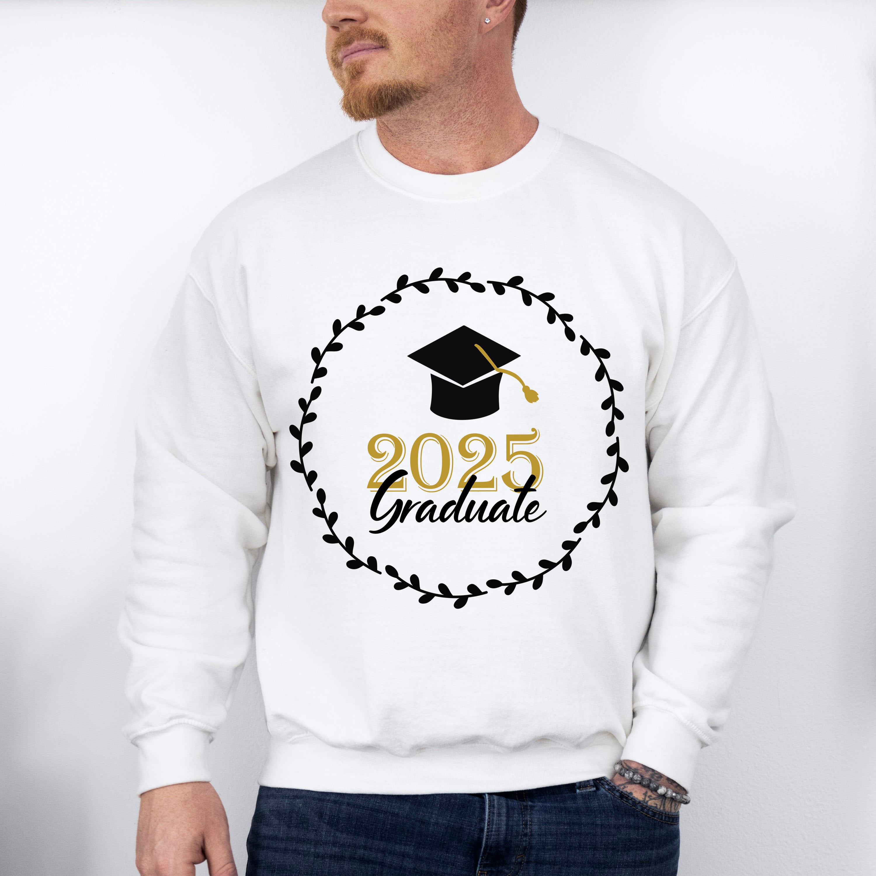 2025 Graduate Circular Design - Graduation Unisex Crewneck T-Shirt Sweatshirt Hoodie