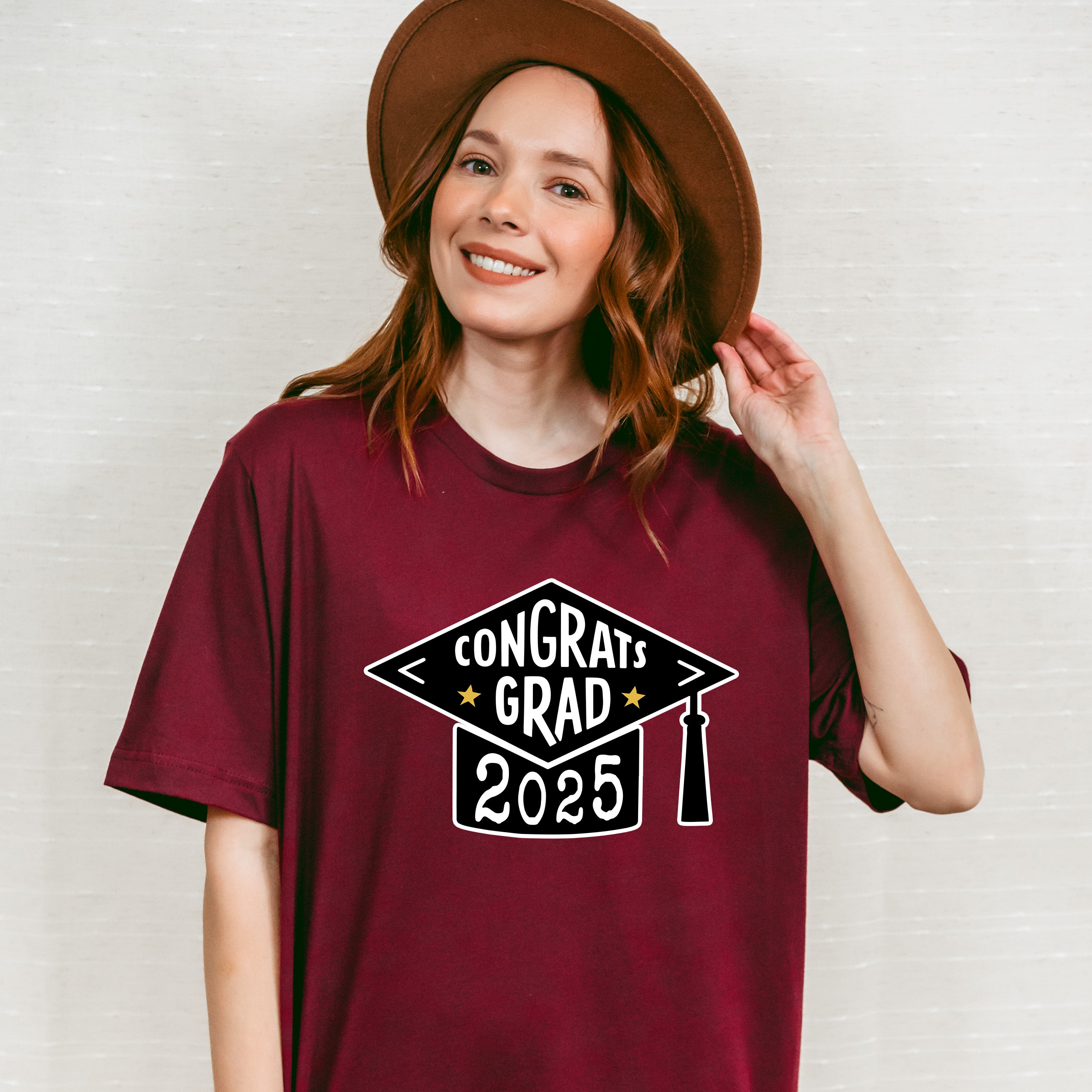 Congrats Grad 2025 - Graduation Unisex Crewneck T-Shirt Sweatshirt Hoodie
