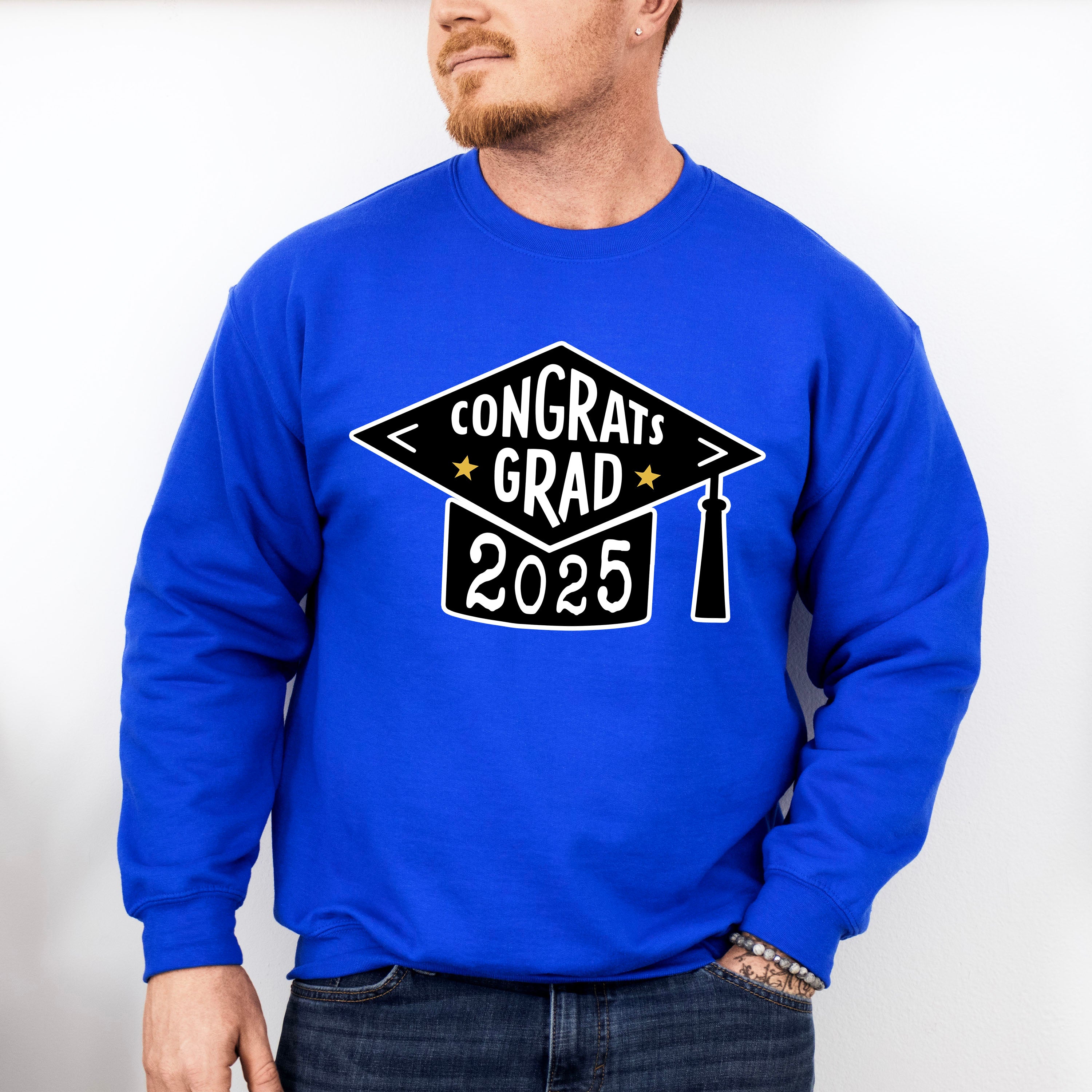 Congrats Grad 2025 - Graduation Unisex Crewneck T-Shirt Sweatshirt Hoodie