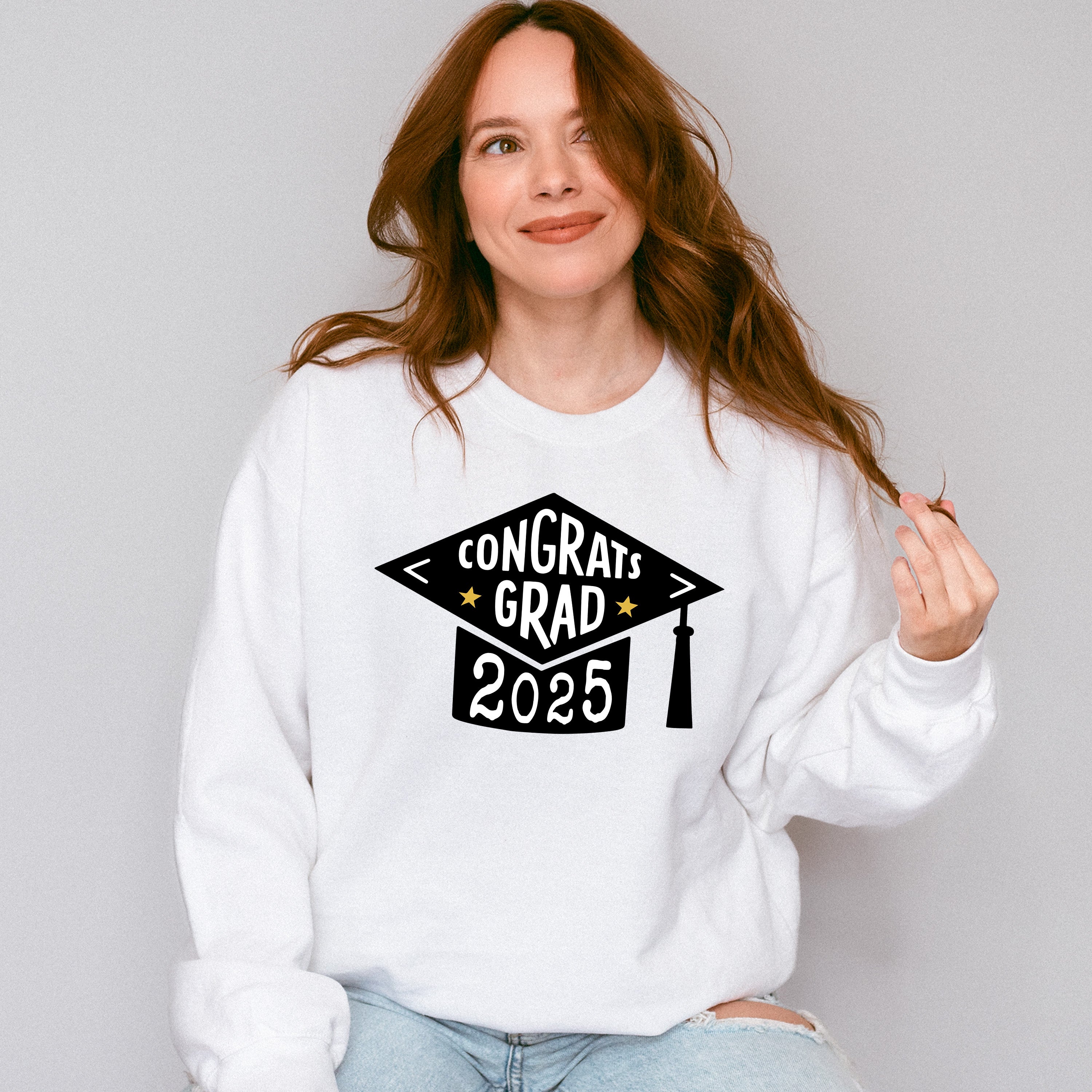 Congrats Grad 2025 - Graduation Unisex Crewneck T-Shirt Sweatshirt Hoodie