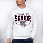Class Of 2025 Senior Checkered Bowtie Design - Graduation Unisex Crewneck T-Shirt Sweatshirt Hoodie