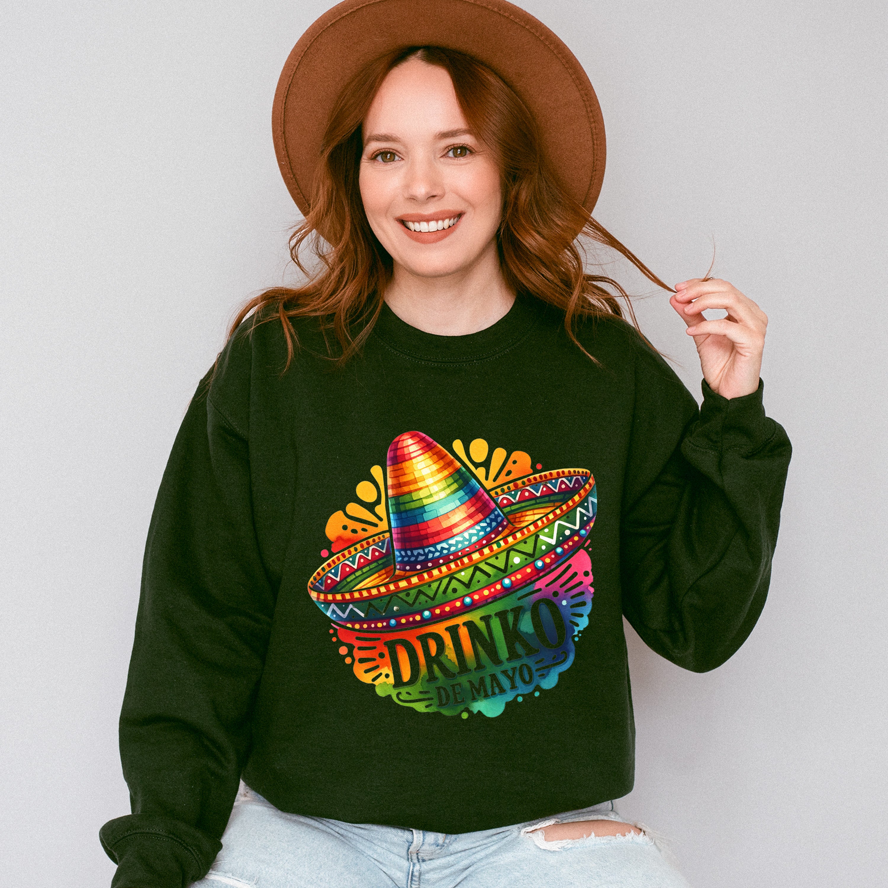 Drinko De Mayo Sombrero - Cinco De Mayo Unisex Crewneck T-Shirt Sweatshirt Hoodie