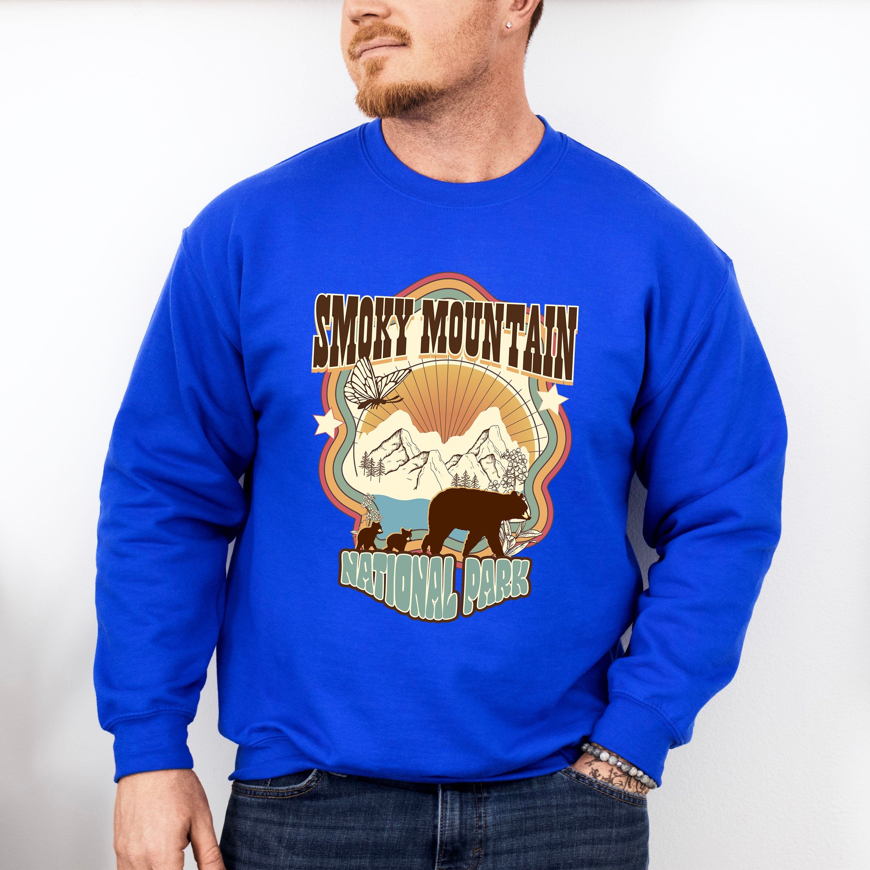 Smoky Mountain National Park Design - National Park Theme Unisex Crewneck T-Shirt Sweatshirt Hoodie
